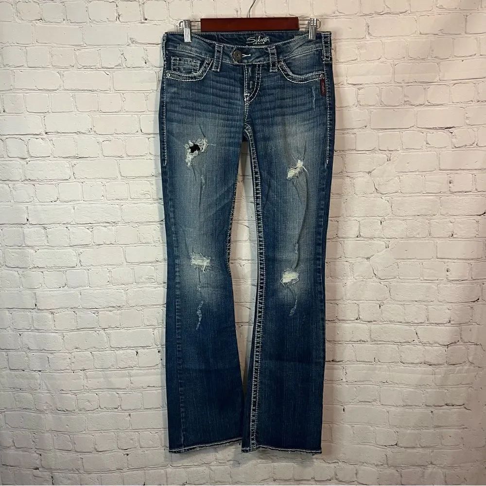 Silver Jean Company Tuesday Bootcut size 28 Dark Wash